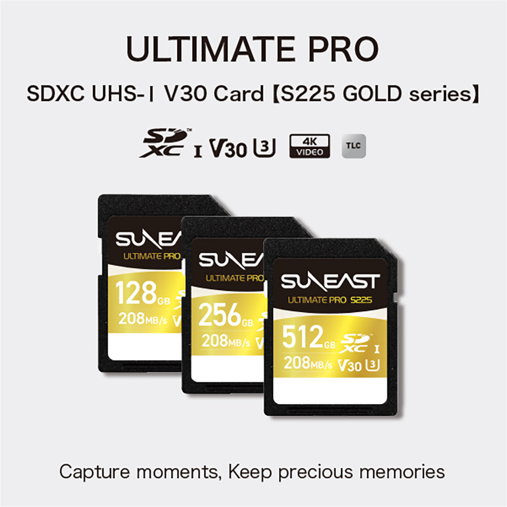 SUNEAST SD Card SDXC UHS-I V30 U3 C10 Memory Card