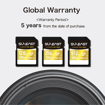 SUNEAST SD Card SDXC UHS-I V30 U3 C10 Memory Card