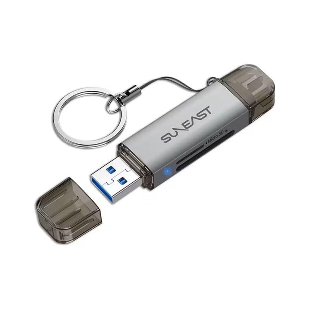 SUNEAST SD MicroSD UHS-I Dual-Slot Card Reader