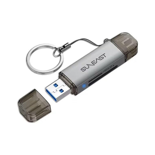 SUNEAST SD MicroSD UHS-I Dual-Slot Card Reader