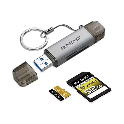 SUNEAST SD MicroSD UHS-I Dual-Slot Card Reader