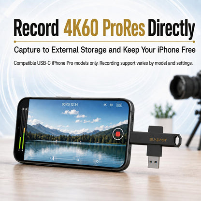 SUNEAST PSSD Revolve R10 series USB-A 3.2 & USB-C 3.2