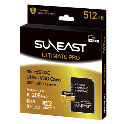 SUNEAST ULTIMATE PRO microSD SDXC Card UHS-I V30 S225 series